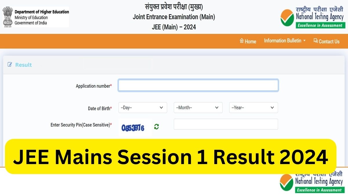 Press Release Declaration of Joint Entrance Examination [JEE (Main) – 2024] Session 1 NTA Scores for Paper 1 (B.E. / B.Tech.)
