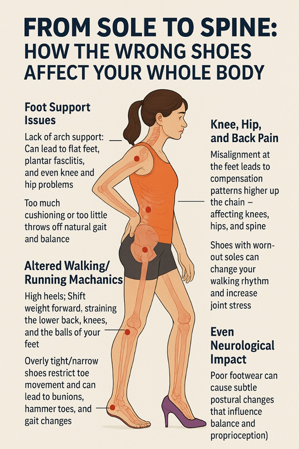 From Sole to Spine: The Wrong Shoes Have a Significant Impact on Your Entire Body