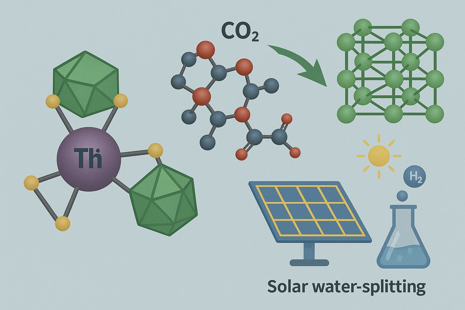 Schematic representation of thorium metal complexes with nitrogen donor ligands used in catalysis and nuclear applications