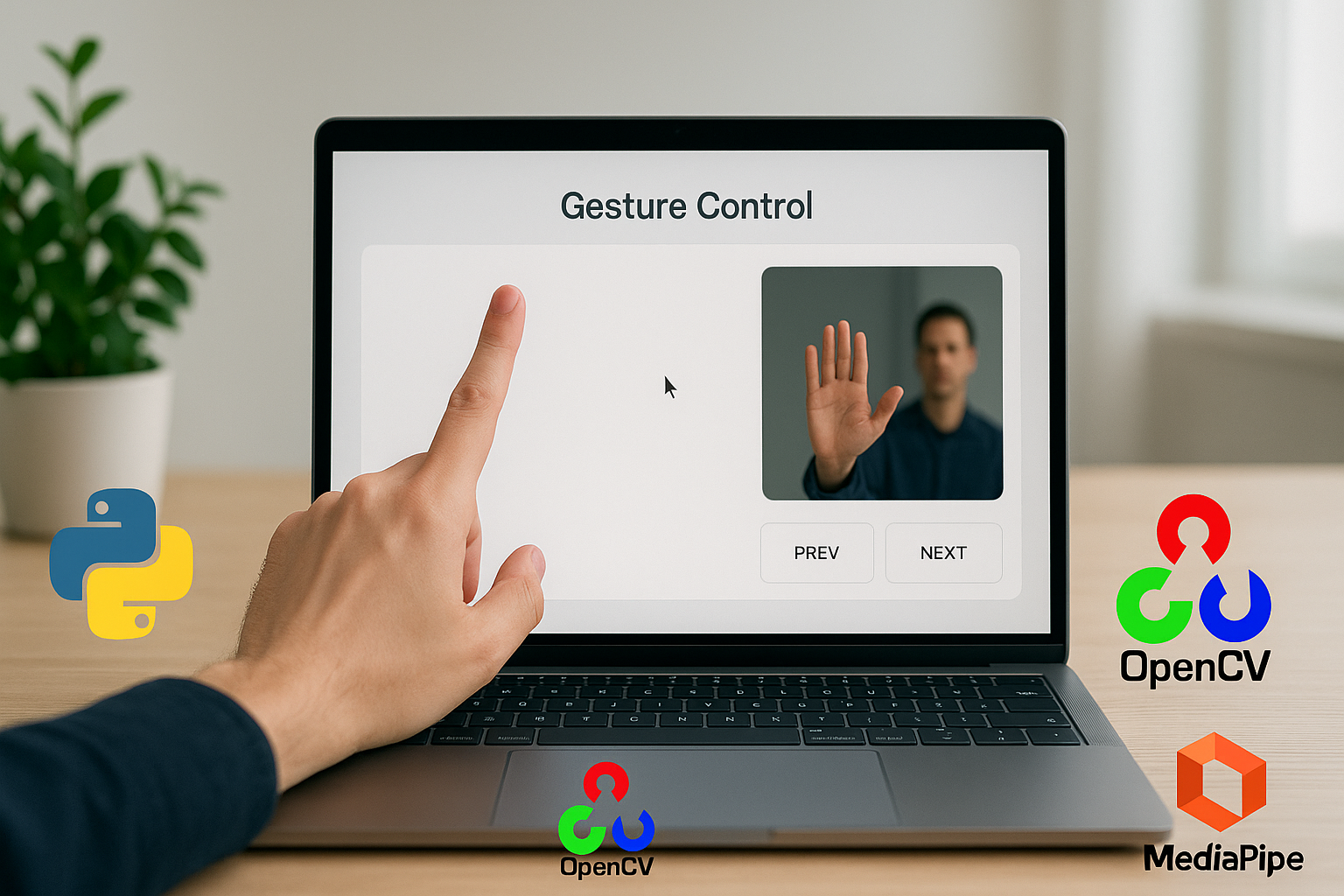 Revolutionizing Presentations with Hand Gestures and Web Integration
