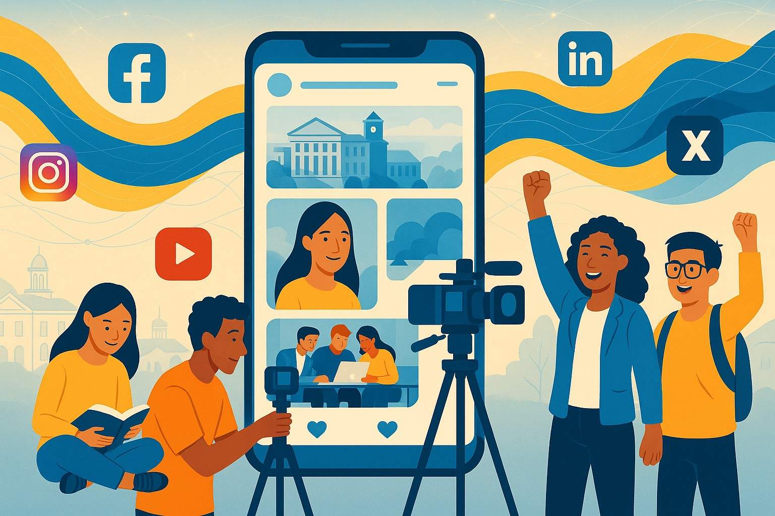 Abhishek Meena managing Madhav University social media